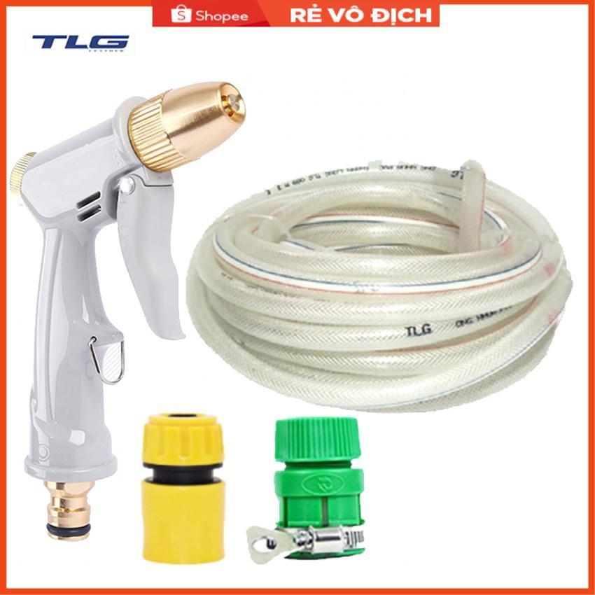 Bộ dây vòi xịt nước rửa xe, tưới cây tăng áp 3 lần, loại 15m  206846