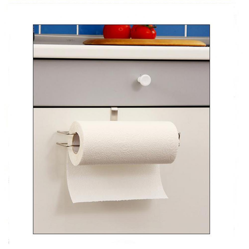 Durable Stainless Steel Kitchen Cupboard Paper Towel Holder Towel Storage Rack