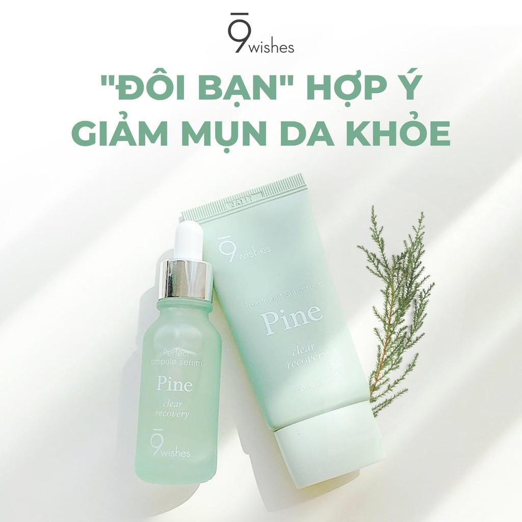 Kem Chống Nắng Bảo Vệ, Thanh Lọc và Phục Hồi Da 9 Wishes Pine Treatment Sunscreen SPF50+ PA++++ 50ml