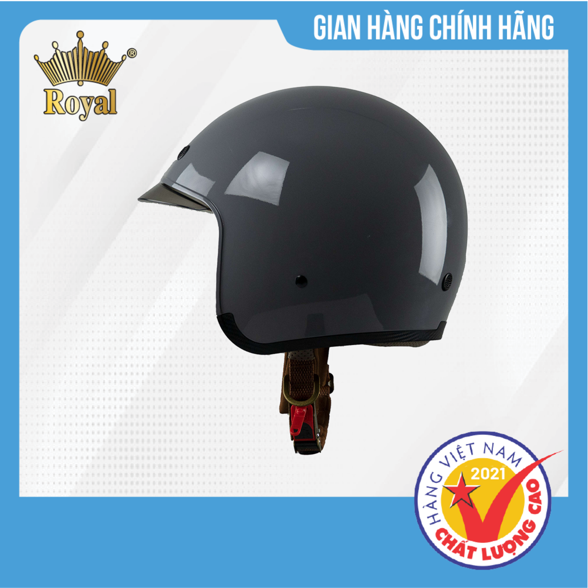 Mũ Bảo Hiểm 3/4 Đầu Royal M139 Kính Âm Thời Thượng Tiện Nghi