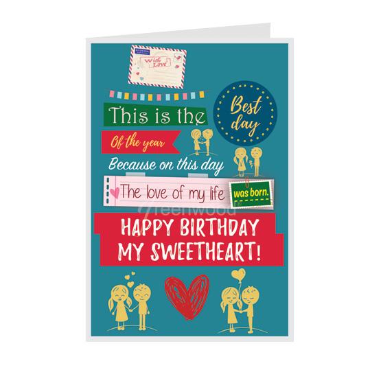 Thiệp sinh nhật Birthday - Thiệp Greenwood 10x15cm - BD34