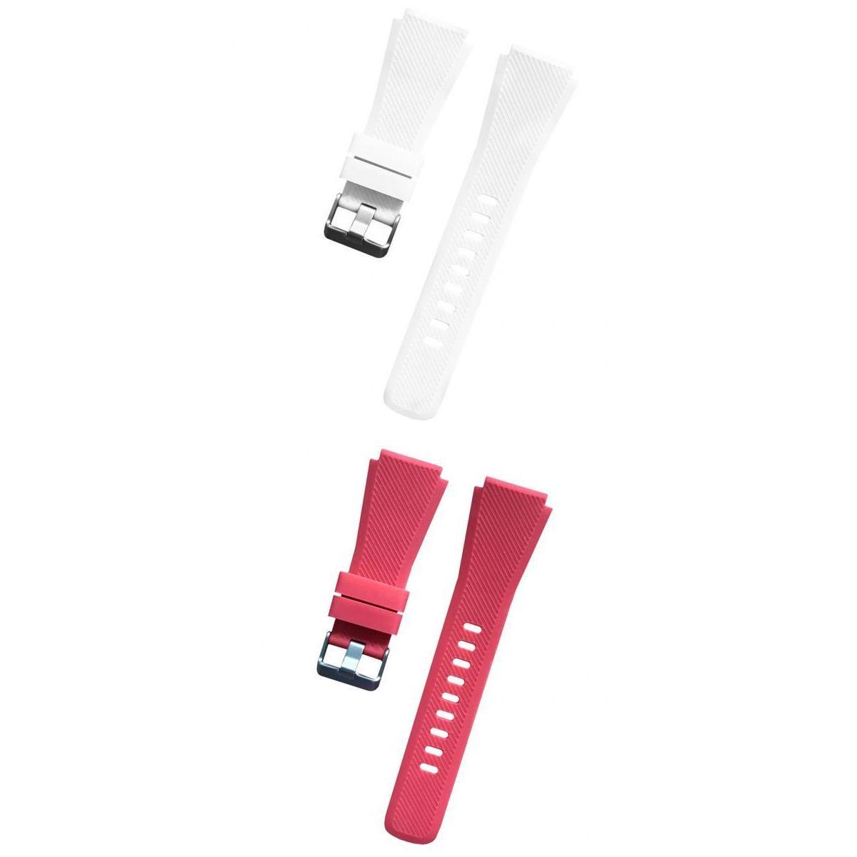 2 Pieces Replacement Silicone Band Strap For  Gear S3 22mm Band