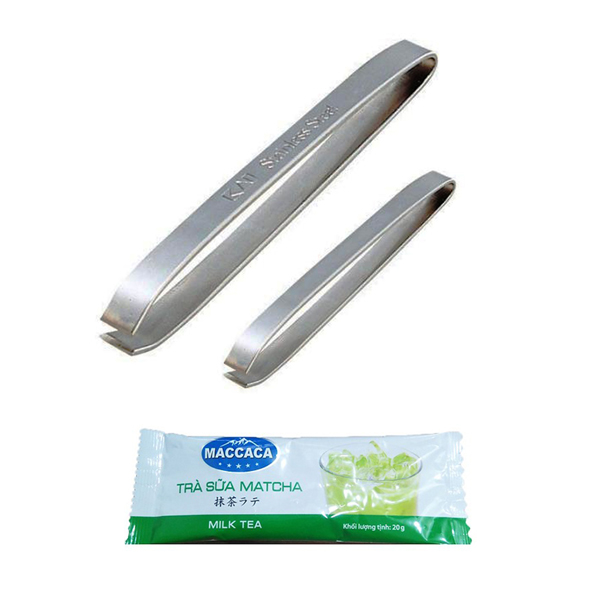 Set 2 nhíp inox KAI nội địa Nhật Bản + Tặng Gói Trà Sữa Matcha / Cafe Macca 20g