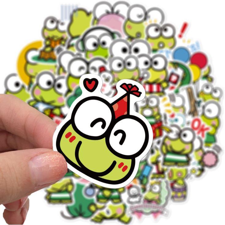 Sticker dán cao cấp Con Ếch mắt to Colobby Cực COOL ms#142