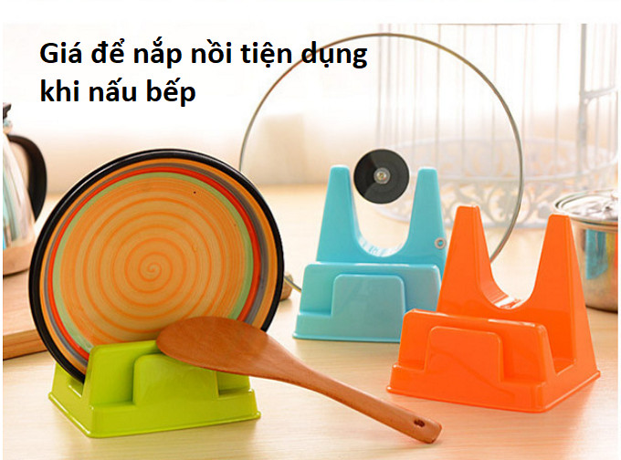 Khay gác Nắp Nồi tiện dụng, Gác vung nồi Dao Thớt, Muỗng. Kệ gác Dao thớt nắp nồi khi nấu ăn GD308-GacNapNoi