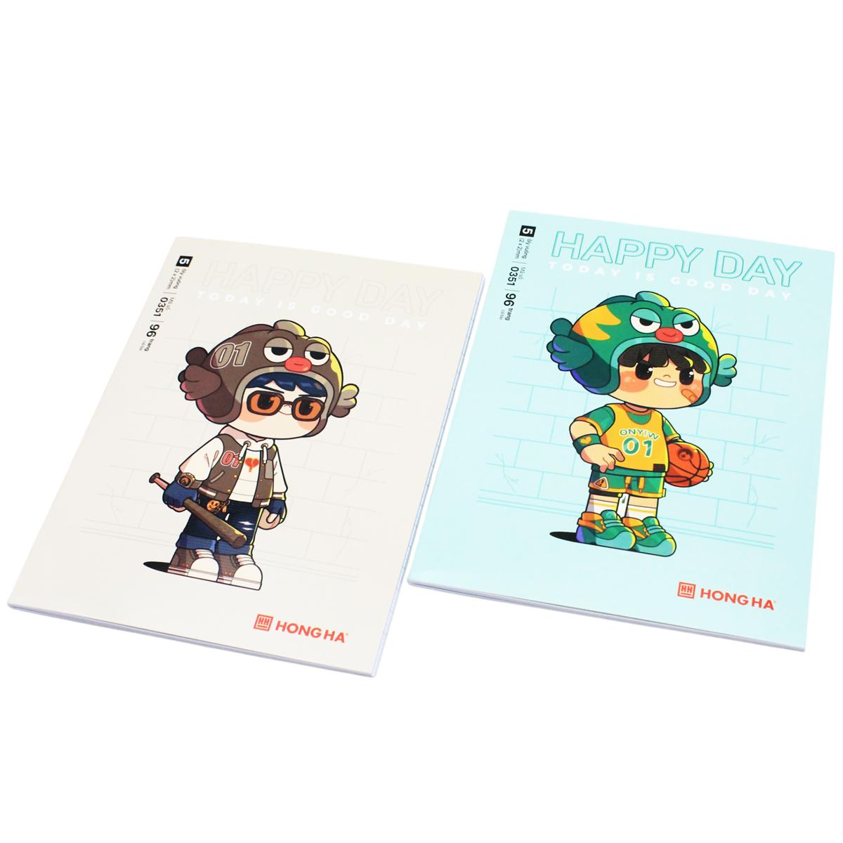 Tập Class Happy Day - 5 Ô Ly Vuông - 96 Trang 58gsm - Hồng Hà 0351 (Mẫu Bìa Giao Ngẫu Nhiên)