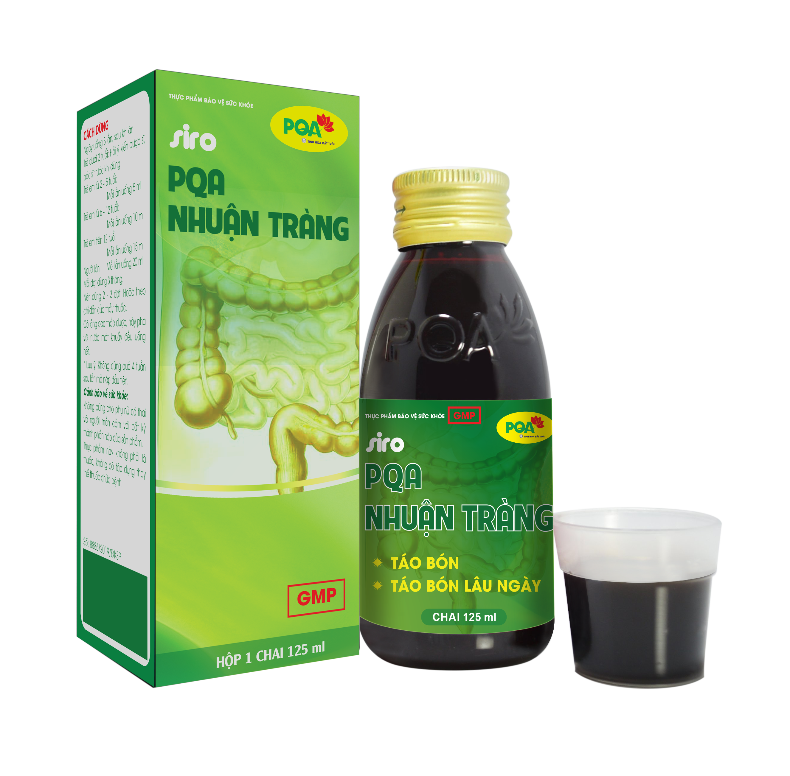Nhuận Tràng PQA Thành Phần Từ Thiên Nhiên Hỗ Trợ Táo Bón, Bé Bị Táo Bón Lâu Ngày Hộp 125ml
