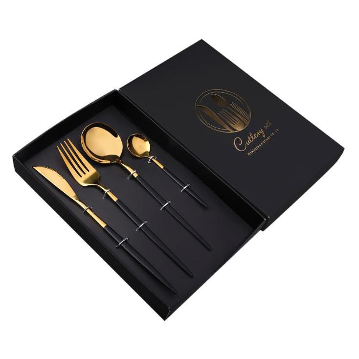 Hộp set muỗng nĩa dao Cullery Set Lux304 cao cấp - SKy