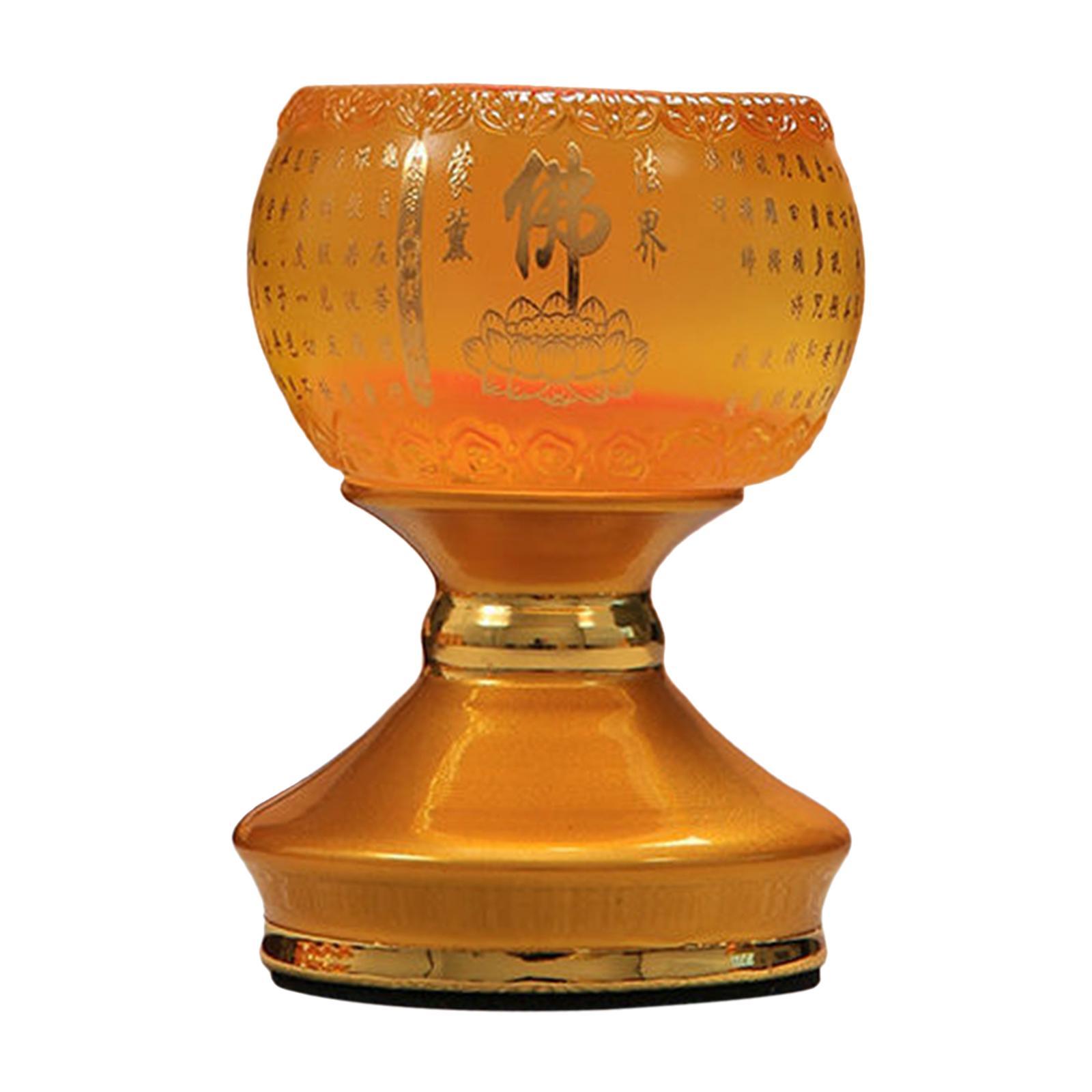 Ghee Lamp Holder Candle Holder Tibetan Buddhist for Desktop Home Living Room