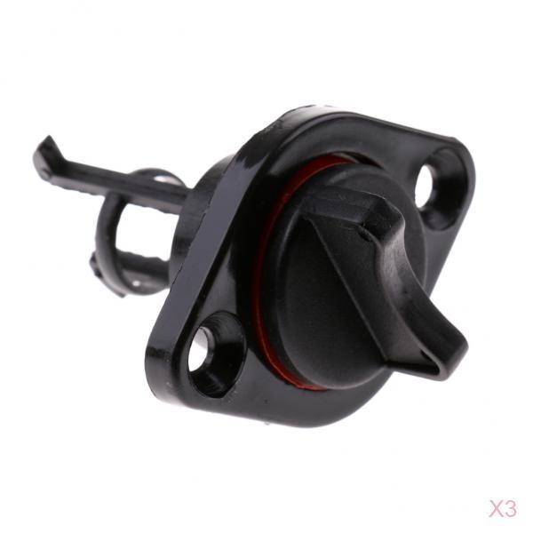 3PCS BOAT MARINE   NYLON DRAIN  1" SCREW IN WITH