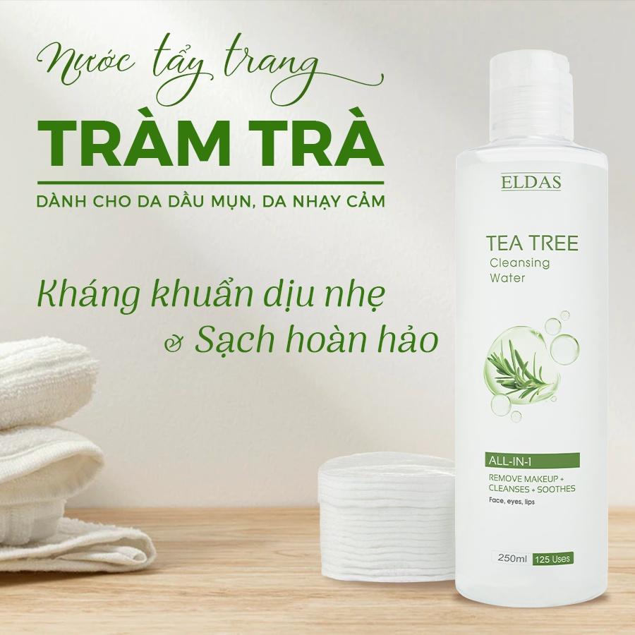 BỘ QUÀ TẶNG SỮA TẮM THƠM LÂU HƯƠNG NƯỚC HOA MALANAONE 330ML VÀ NƯỚC TẨY TRANG CHIẾT XUẤT TRÀM TRÀ ELDAS 250ML