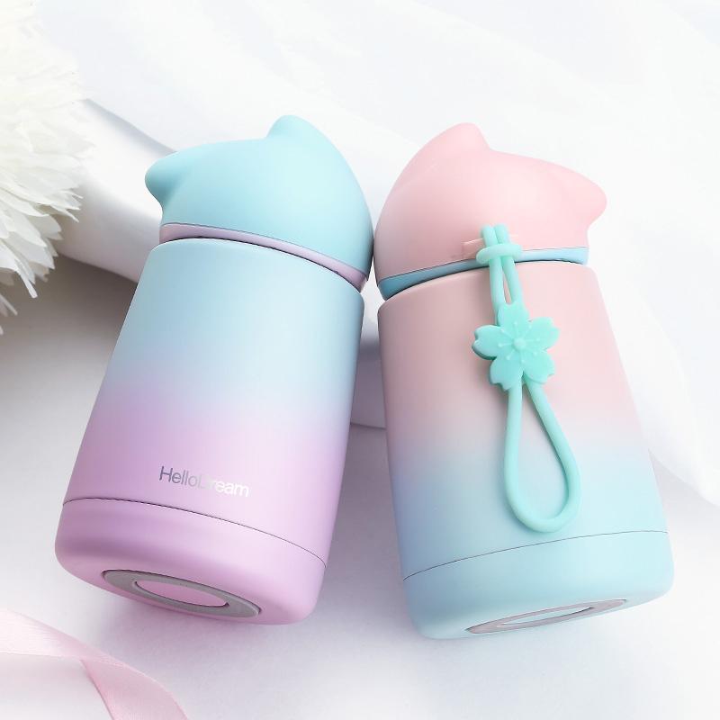 300Ml Giữ Nhiệt Cốc Inox Kid Bình Đựng Nước Giữ Nhiệt Cốc Dễ Thương Nhiệt Chân Không Con Tumbler
