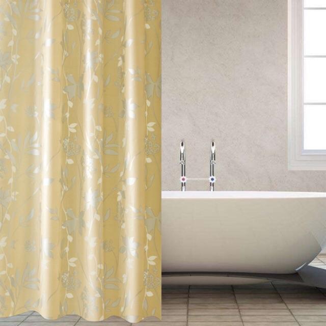 Rèm phòng tắm / Rèm cửa sổ hoa vàng 180cm x 180cm Loại 1