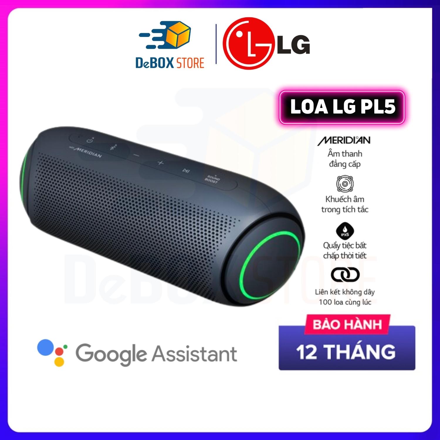 Loa Bluetooth Không Dây Di Động LG Xboom Go PL5 Màu Xanh Đen - Hàng Chính Hãng