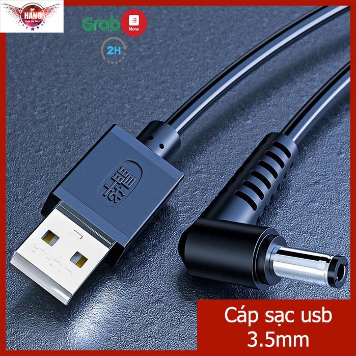 Cáp sạc usb đầu tròn 3.5mm gốc 90 độ - Jinghua u550c - Hồ Phạm