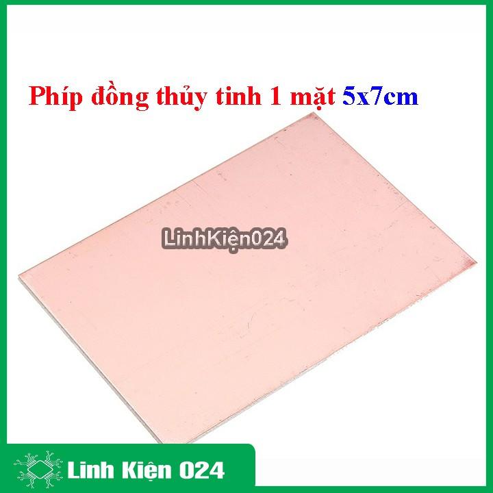 Phíp Đồng Thủy Tinh 1 Mặt 5x7Cm 1.6mm