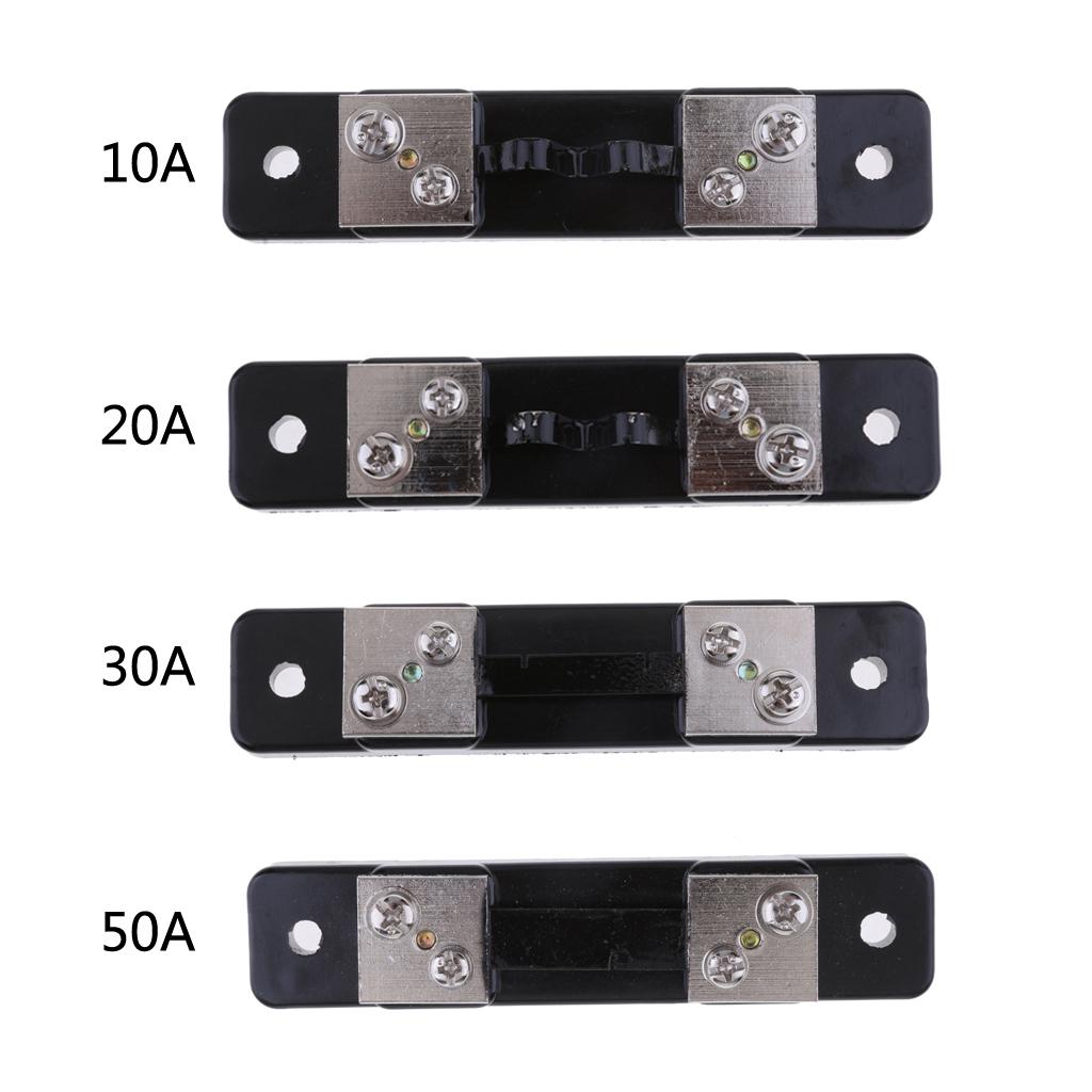 4Pcs DC 75mV 10A 20A Current Shunt Resistor for Amp Ammeter Panel Meter FL-2