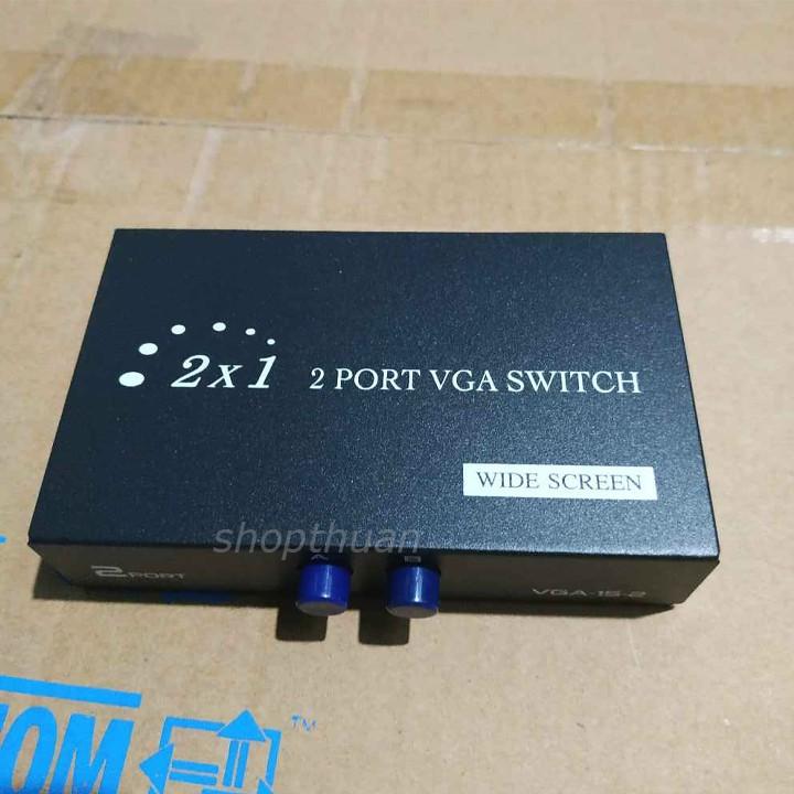 Bộ Chia 2 VGA CPU Ra 1 VGA Màn Hình (Port VGA Switch)