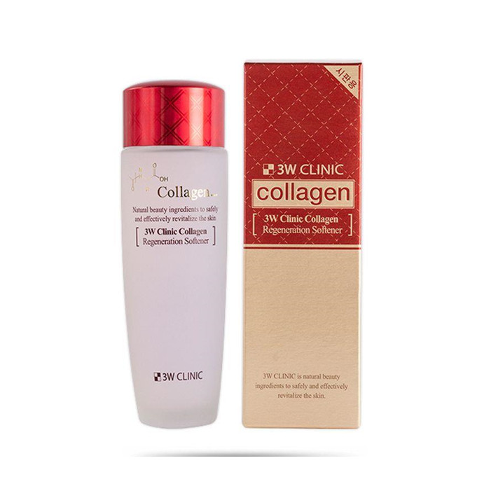 Nước hoa hồng dưỡng da săn chắc chống lão hóa Collagen 3W CLINIC Hàn Quốc 150ml