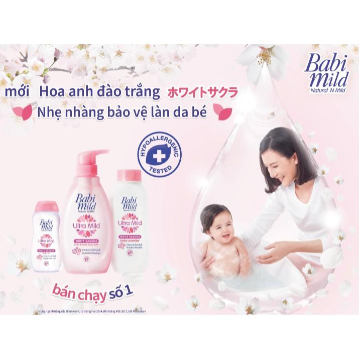 Phấn Thơm Cho Bé Babi Mild White Sakura Chai 180G - 100961736