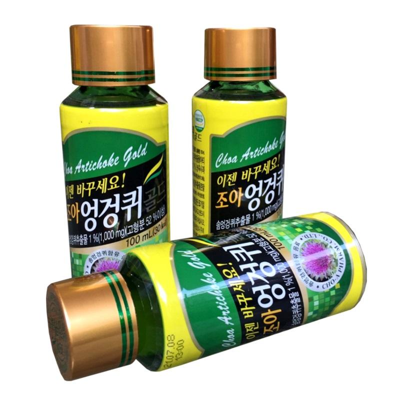 Combo 05 Lọ nước uống giải rượu CHOA Artichoke Gold (05 Lọ) Hàn Quốc