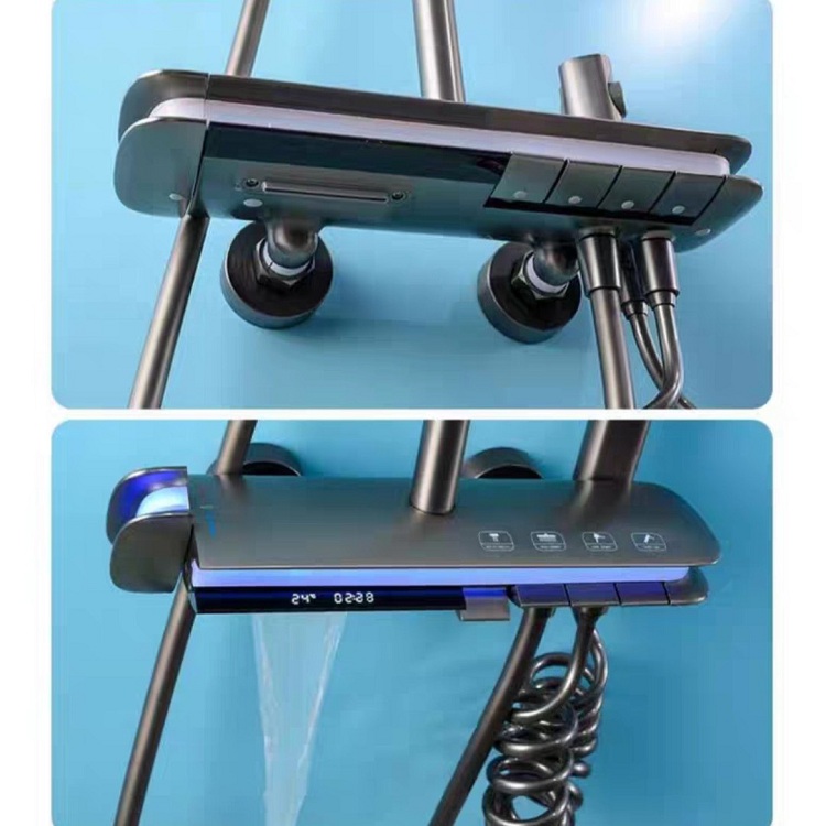 Sen cây hiển thị nhiệt độ màu ghi xám cao cấp