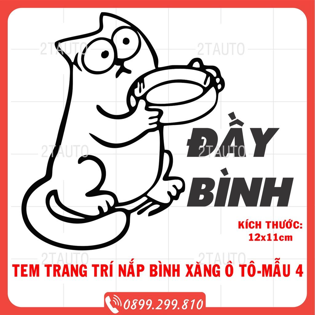 Tem dán nắp bình xăng ô tô xe hơi chống nước, chống phai màu, mẫu mã đa dạng độc đáo-tem bình xăng- MẪU 4