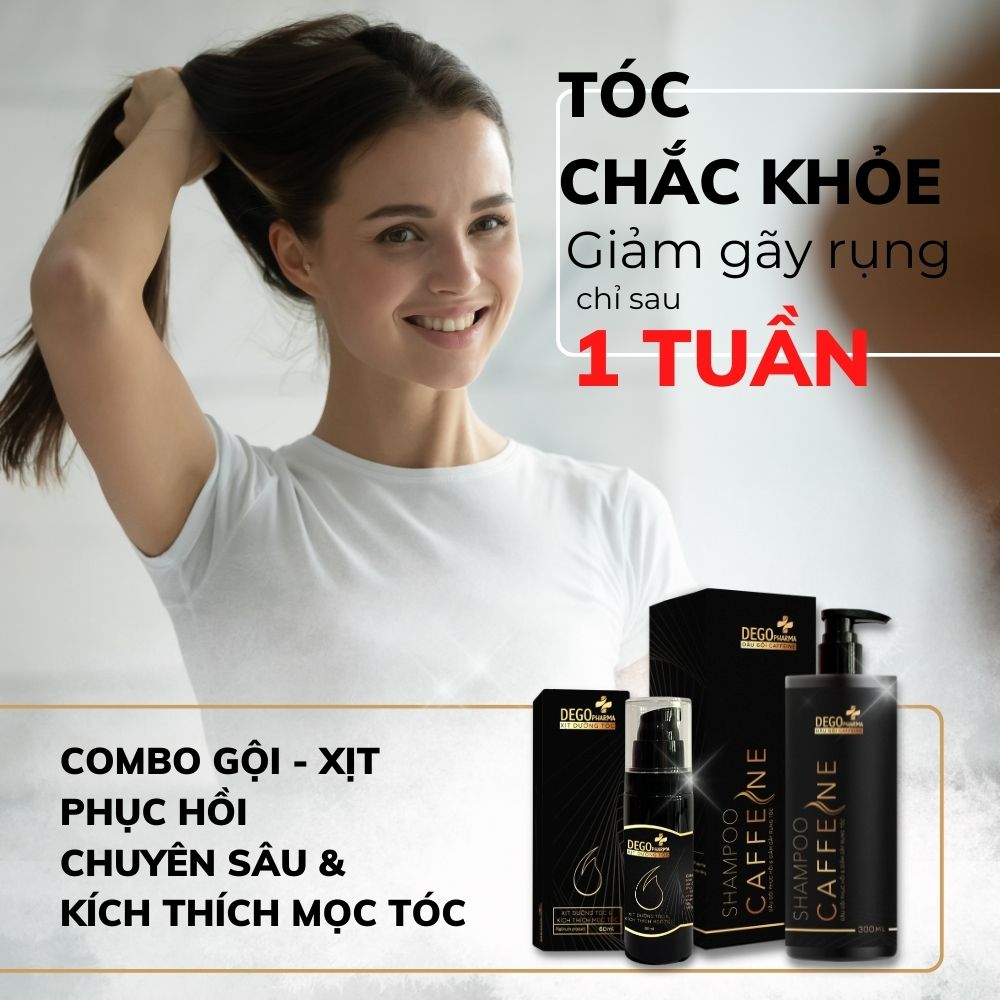 Combo phục hồi tóc chuyên sâu và kích mọc tóc Dego Pharma - giảm rụng và ngăn rụng tóc nhanh, dưỡng tóc bóng mượt