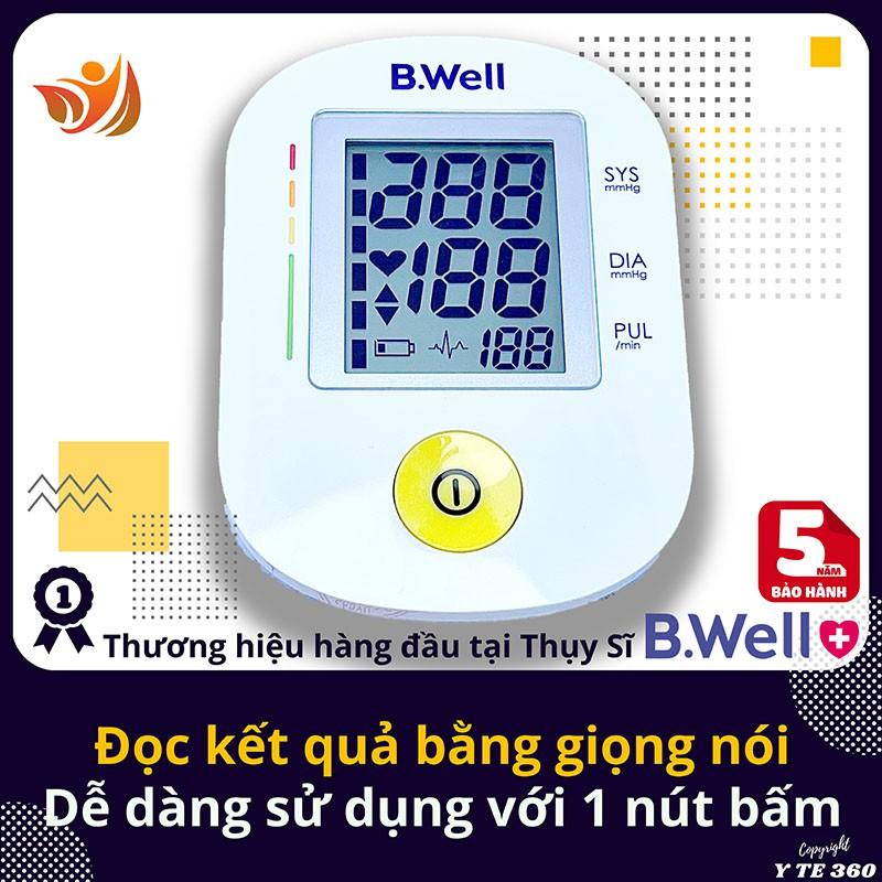 Máy Đo Huyết Áp Điện Tử Bắp Tay B Well PRO 36 | Sản Xuất Tại Thụy Sĩ | Có Trợ Lý Tiếng Việt