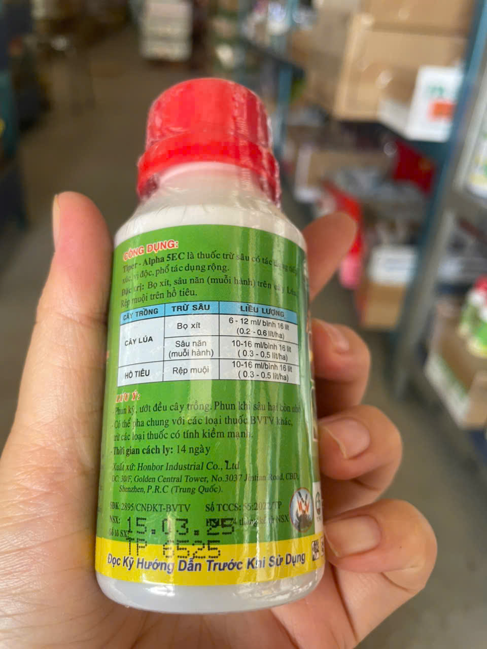 Thuốc Trừ Sâu, Bọ Xít, Rệp, Muỗi Hành Tiper Alpha 5EC (100ml)