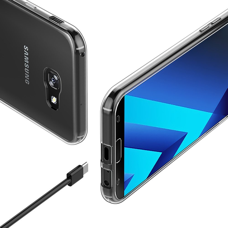 Ốp lưng silicon dẻo trong suốt Loại A cao cấp cho Samsung Galaxy A5 2017 A520