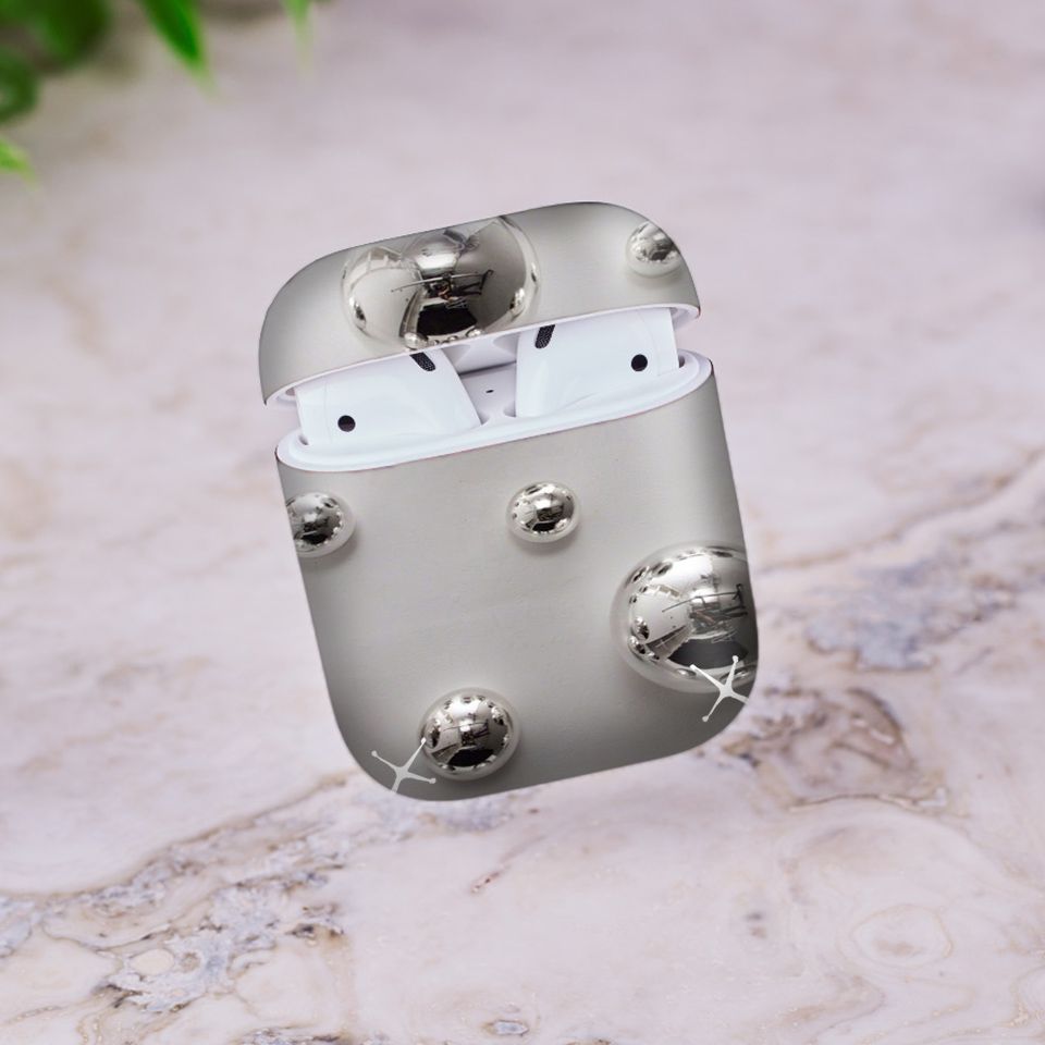 Miếng dán skin chống bẩn cho tai nghe AirPods in hình Họa tiết - HTx022 (bản không dây 1 và 2)