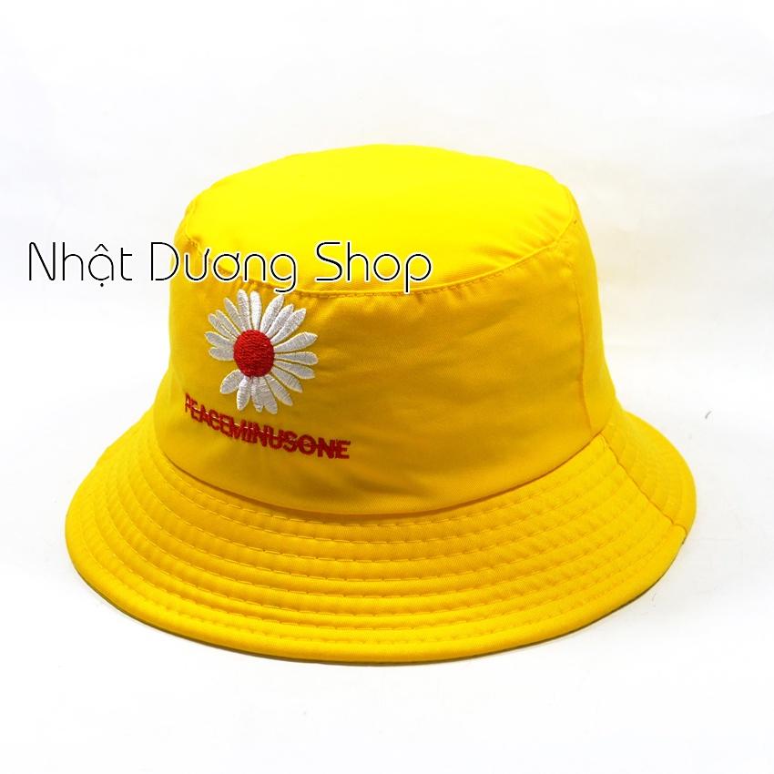 Nón tai bèo Bucket hoa cúc chữ 1 mặt thích hợp cho mọi lứa tuổi và tuổi teen