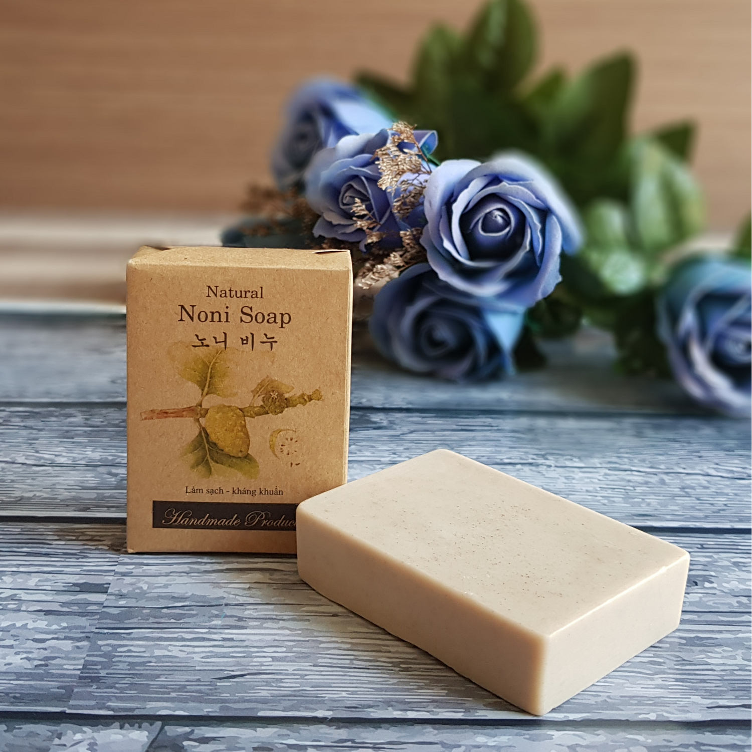 Xà phòng handmade tinh chất Nhàu Noni - Rửa mặt, tắm, gồi đầu - ECOLIFE Natural Soap - Noni