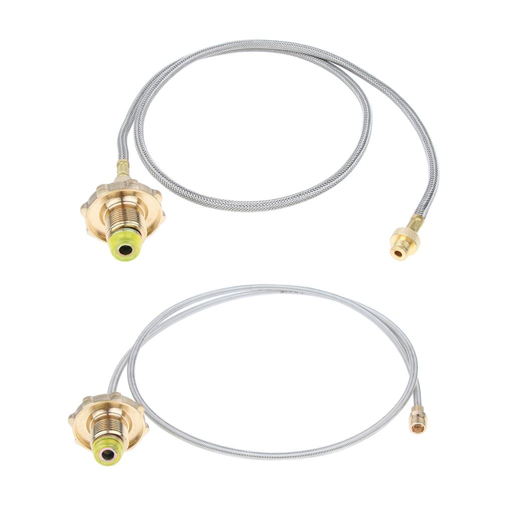 Camping Stove High-Pressure Propane Hose And Adapter For Flat Gas Tank