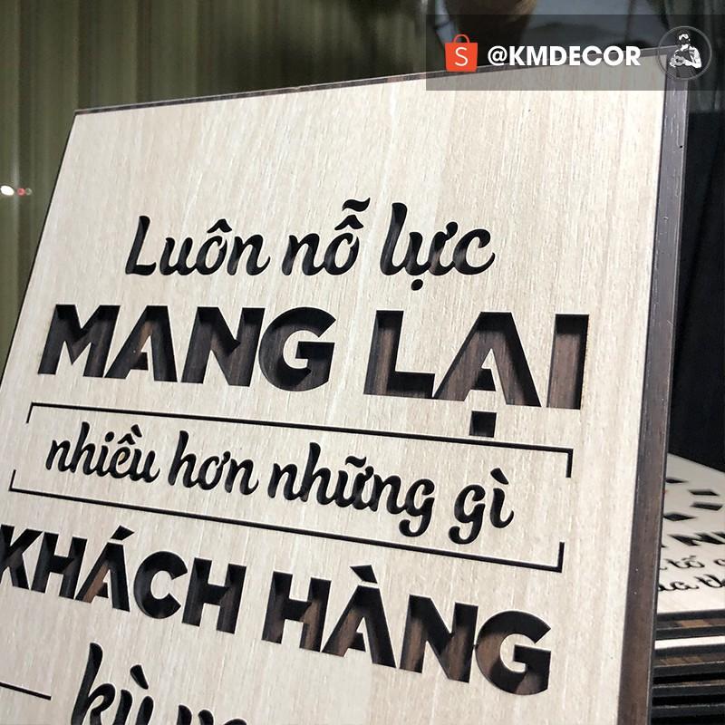 Tranh treo tường tạo động lực - luôn nỗ lực mang lại nhiều hơn những gì khách hàng kỳ vọng