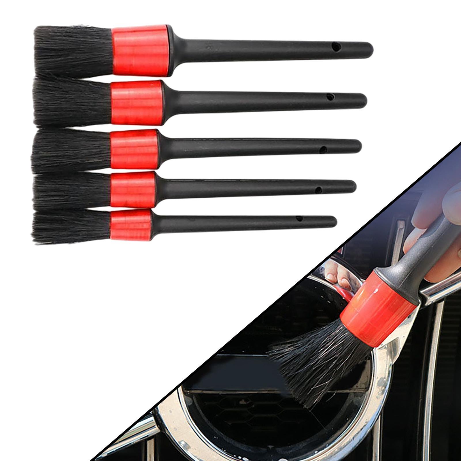 5 Pcs Detailing Brush Kit Auto Parts for  Wheel Motorcycles