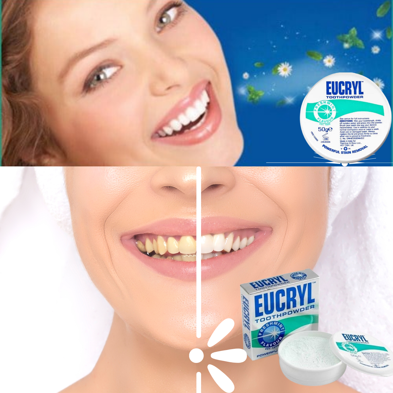 Bột Trắng Răng Eucryl Tooth Powder Nhập Khẩu Anh Quốc (50g) - Massel Official