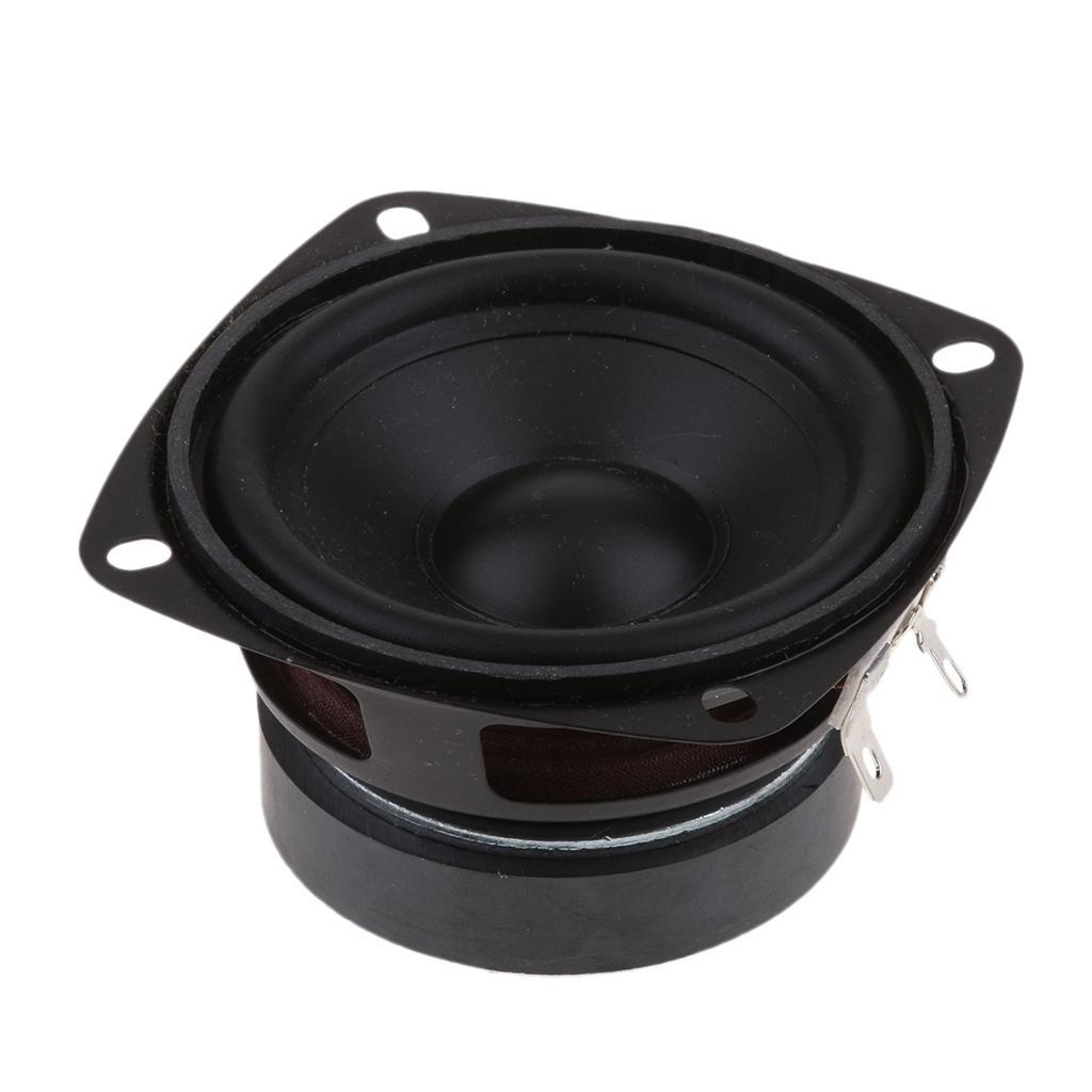 2Piece 3Inch Audio Woofer Bass Speaker 20W Square Loudspeaker High Fidelity