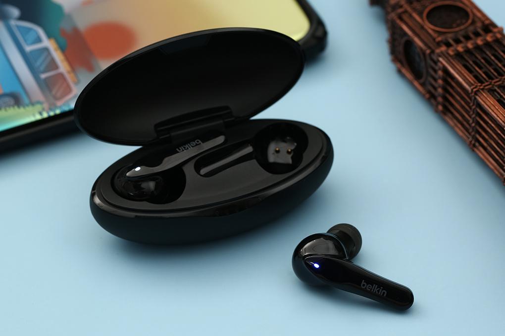 Tai nghe Bluetooth True wireless Belkin Soundform Move PAC001 Đen - Hàng chính hãng