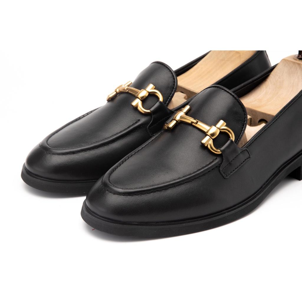 Giày Lười Nam Công Sở XOĂN SHOP Da Pu Pu Size 38 Đến 43 Màu Đen - G062
