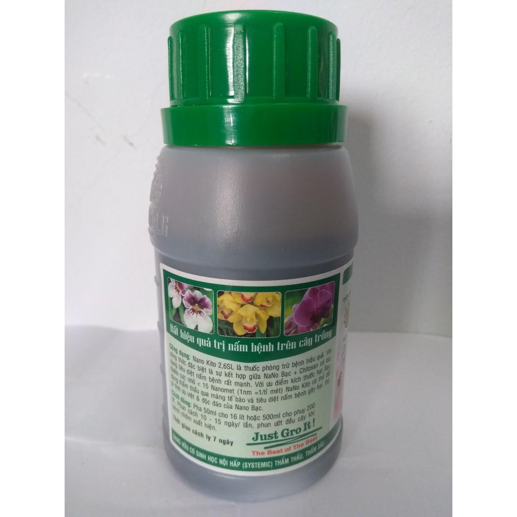 Vacxin thiên nhiên Nano kito trừ nấm bệnh hiệu quả trên cây trồng - chai 100ml