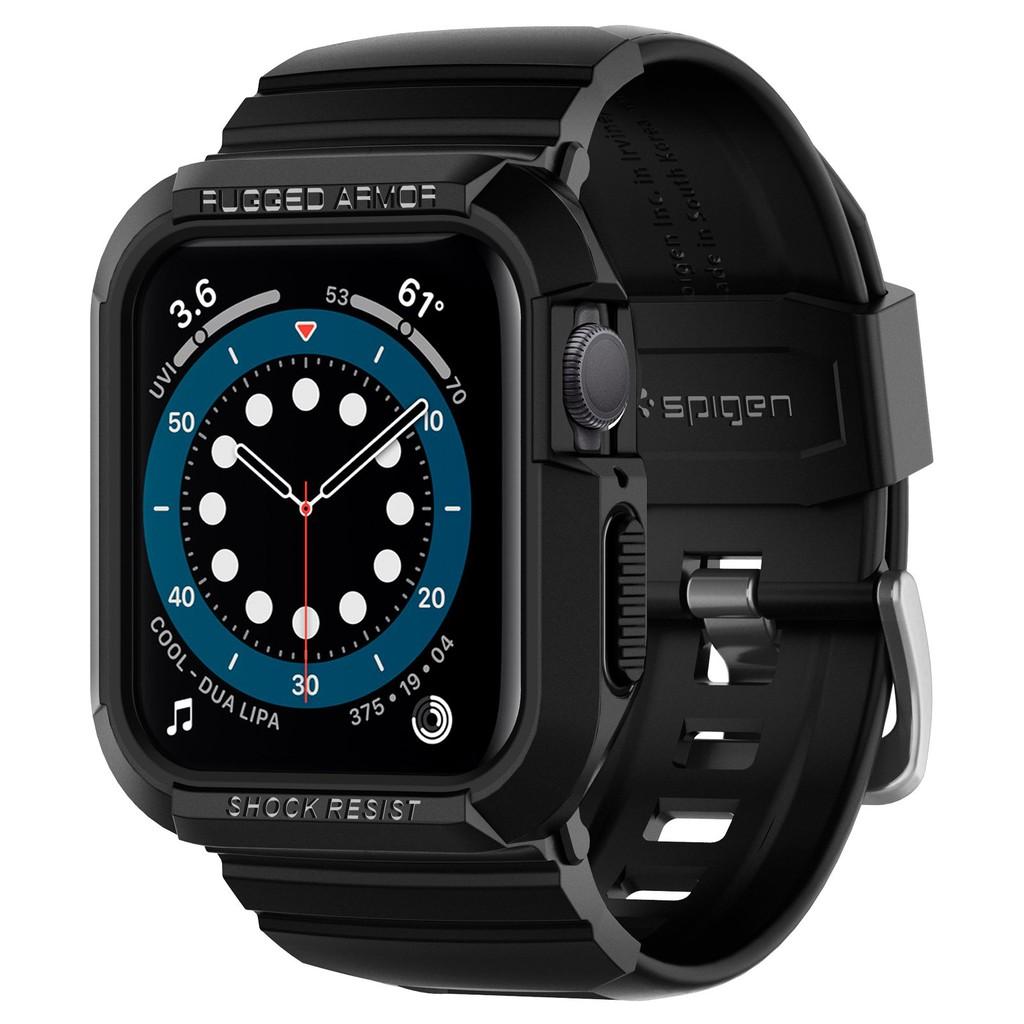 Ốp Kèm Dây dành cho Apple Watch Series SE/6/5/4 (40/38mm) Spigen Rugged Armor Pro - hàng chính hãng