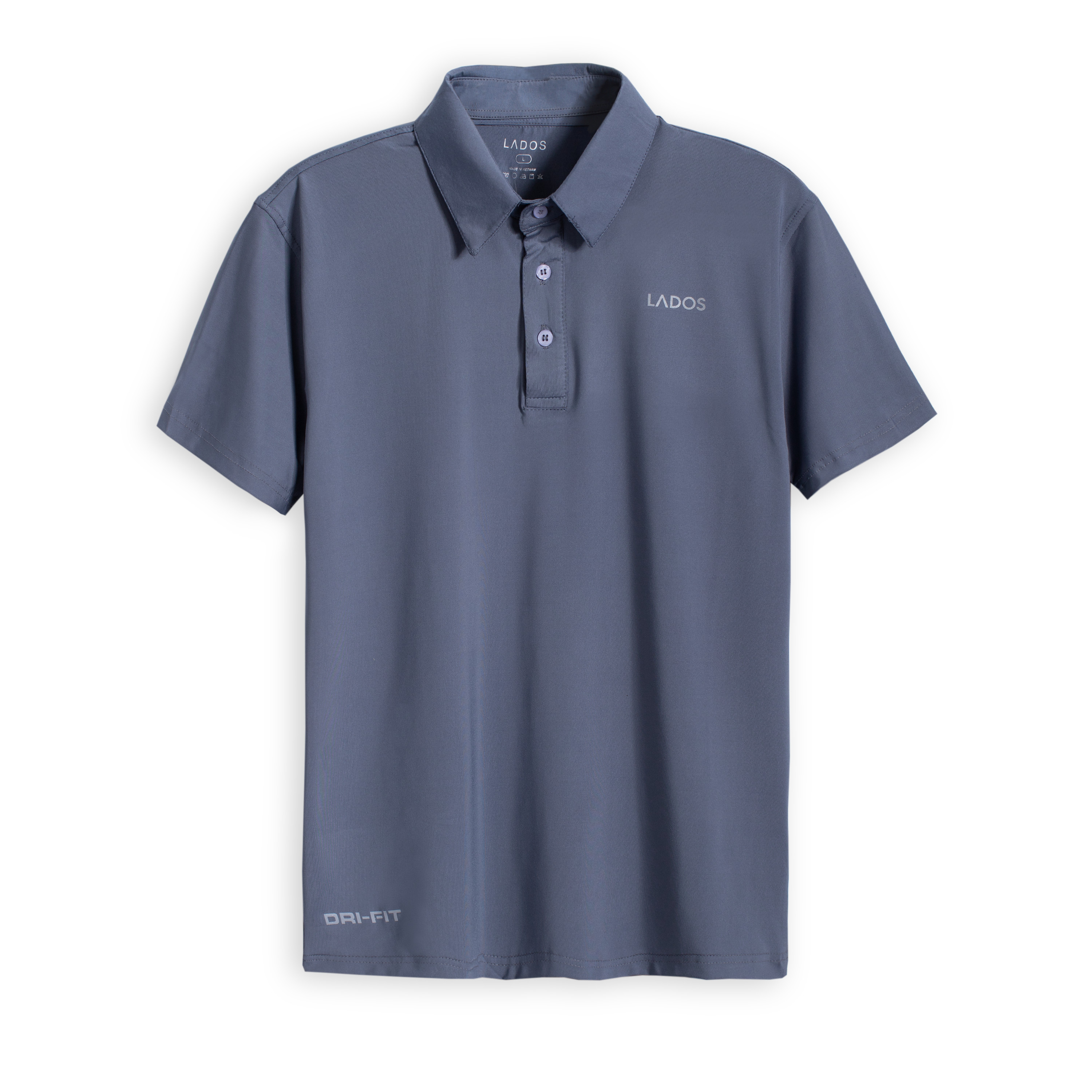 Áo Thun Polo Nam Thể Thao Lados - 9080 Có Cổ Bẻ, Vải Thun Lạnh, Phông Rộng - Xám - L