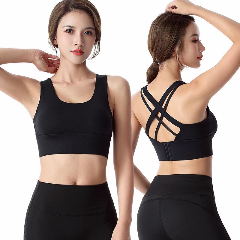 Phụ Nữ Áo Lót Thể Thao Crop Top Nữ Tập Gym Thể Hình Áo Ngực Rỗng Thoáng Khí Đầu Chạy Yoga Bra Thể Thao Thể Thao Lớn kích Thước