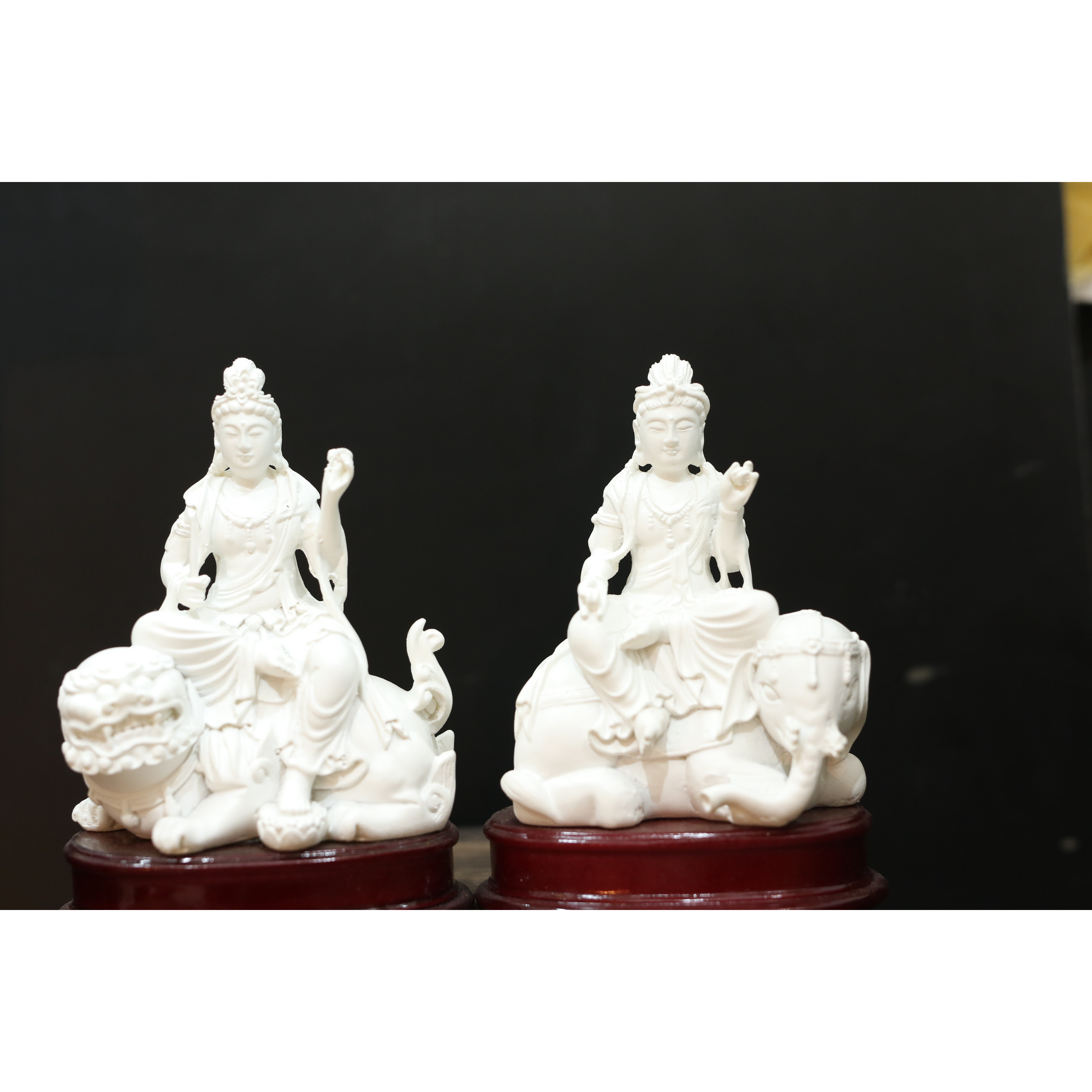 Tượng Đức Phổ Hiền và Văn Thù Bồ Tát -Mẫu 02