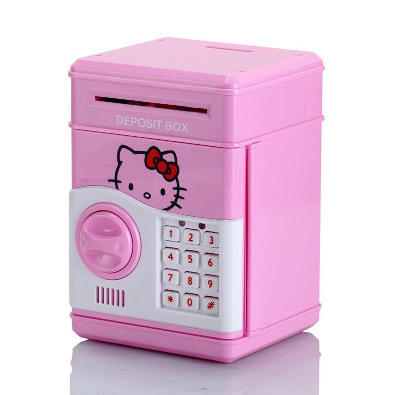 Két sắt điện tử mini cho bé tiết kiệm tiền - Ống tiết kiệm khóa mã số thông minh cho bé