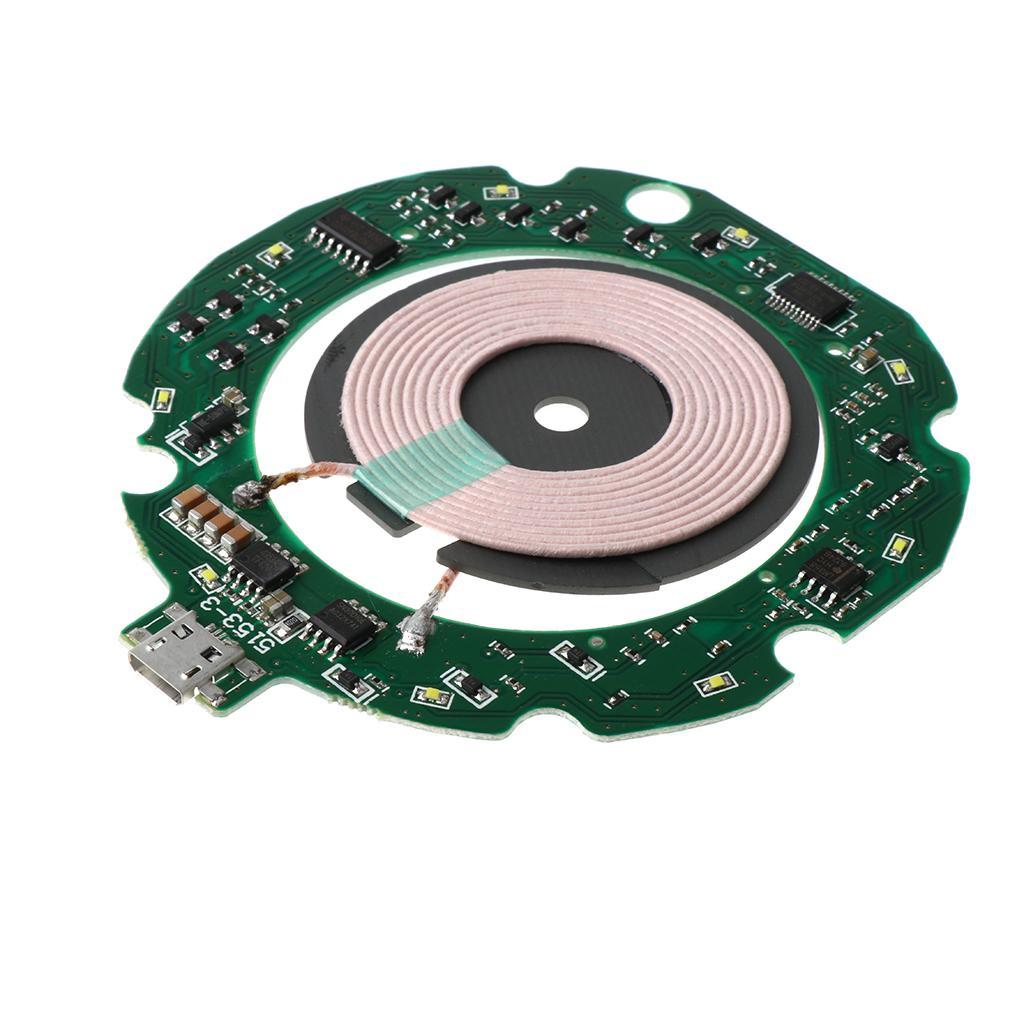 10W Qi Wireless Charger PCBA Circuit Board & Coil Wireless Charging Pad DIY