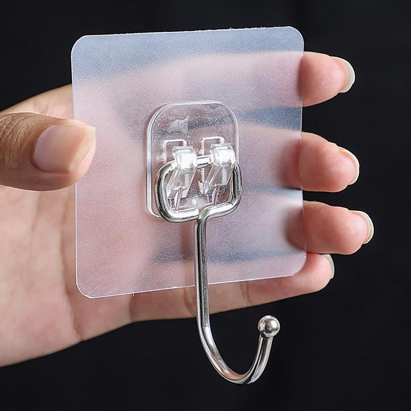 Móc Treo Đồ Dán Tường Siêu Dính, Siêu Chịu Lực  - Móc Treo Quần Áo, Đồ Nhà Tắm, Nhà Bếp