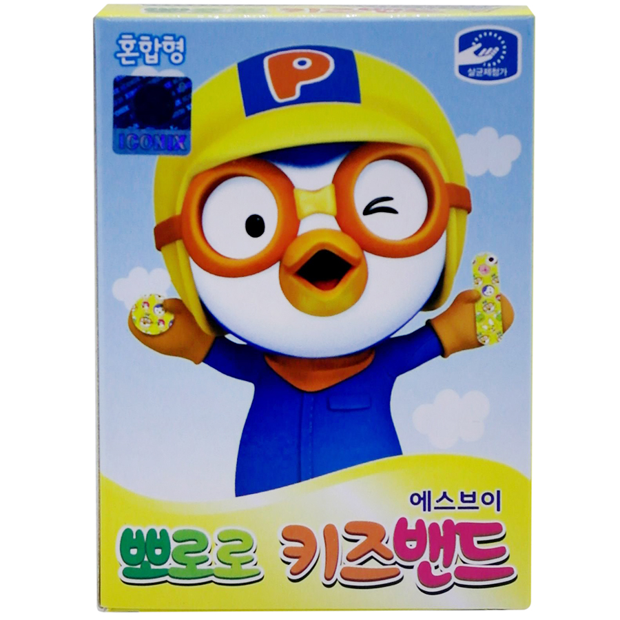 Băng Keo Cá Nhân Hoạt Hình Pororo Nhiều Kích Cỡ Young Chemical 20g